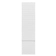 NATUREL - Naturel Meuble colonne suspendue salle de bain strié Savona 40,2x157x21,7 cm blanc brillant (SAVONAV40BI) - vignette
