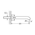 GROHE - Grohe Essence bec mural pour baignoire, cool sunrise brossé (G13449GN1) - vignette