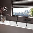 HANSGROHE - Hansgrohe Vivenis Pulsify Set Mitigeur bain/douche, bec cascade + Douchette 3 jets Relaxation avec support et flexible (75420670-Pulsify2) - vignette