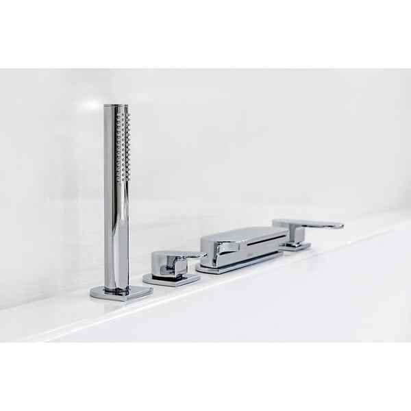 RAVAK - Waterfall robinet de bain avec set de douche chromé style cascade (CR025.00) - large