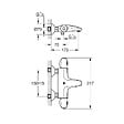 GROHE - Grohe GROHTHETM 1000 Mitigeur Thermostatique Bain/Douche, Chrome (34816003) - vignette