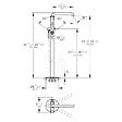 GROHE - Essence Mitigeur monocommande Bain/Douche 1/2", montage au sol (23491AL1) - vignette