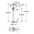 GROHE - Grohe Essence  Mitigeur monocommande 1/2" bain/douche (23491001-set) - vignette