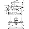 HANSGROHE - Vernis Blend Mitigeur bain/douche cartouche céramique, Noir mat (HG-71440670) - vignette