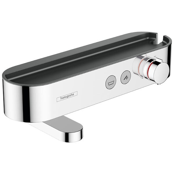 HANSGROHE - Hansgrohe ShowerTablet Select Set Mitigeur Thermostatique douche/bain + Douchette 105mm 3 jets + Flexible douche 160cm + Support mural - large