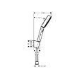 HANSGROHE - Hansgrohe ShowerTablet Select Set Mitigeur Thermostatique douche/bain + Douchette 105mm 3 jets + Flexible douche 160cm + Support mural - vignette