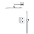 GROHE - Precision Set de douche encastrée avec mitigeur thermostatique + Douche de tête + Douchette, chrome (G34881000) - vignette