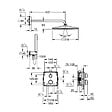GROHE - Precision Set de douche encastrée avec mitigeur thermostatique + Douche de tête + Douchette, chrome (G34881000) - vignette