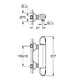 GROHE - Grohe Set de douche Mitigeur thermostatique Grohtherm 1000 + Douchette stick 1 jet Euphoria Cosmopolitan, Chrome (34550000-Euphoria) - vignette
