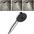 HANSGROHE - Hansgrohe Ecostat Set Mitigeur thermostatique douche + Douchette à main XXL 105mm 3 jets + Flexible de douche 125cm, support mural, Chrome - vignette