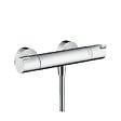 HANSGROHE - Hansgrohe Ecostat Set Mitigeur thermostatique douche + Douchette à main XXL 105mm 3 jets + Flexible de douche 125cm, support mural, Chrome - vignette