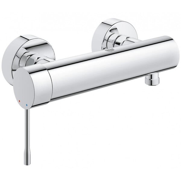 GROHE - Grohe Set de douche Mitigeur de douche Essence + Douchette Stick 1 jet, support mural, flexible, Chrome (33636001-CUBESTICK) - large