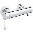 GROHE - Grohe Set de douche Mitigeur de douche Essence + Douchette Stick 1 jet, support mural, flexible, Chrome (33636001-CUBESTICK) - vignette