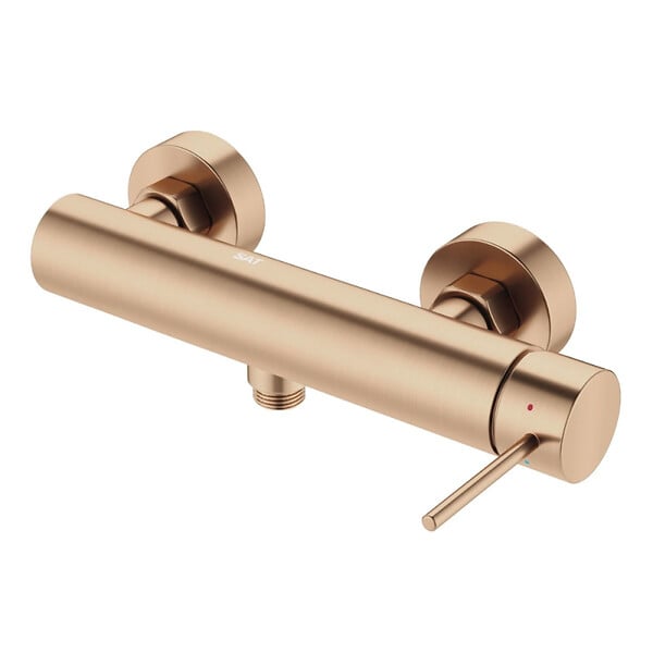 SWISS AQUA TECHNOLOGIES - Swiss Aqua Technologies Aurum mitigeur de douche mural 150 mm à levier sans set de douche, or rose brossé (SATBAUR268BRG) - large
