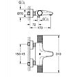 GROHE - Grohe Set bain/douche Mitigeur thermostatique Precision Feel + Douchette stick 1 jet Euphoria Cosmopolitan, Chrome (34788000-Euphoria) - vignette