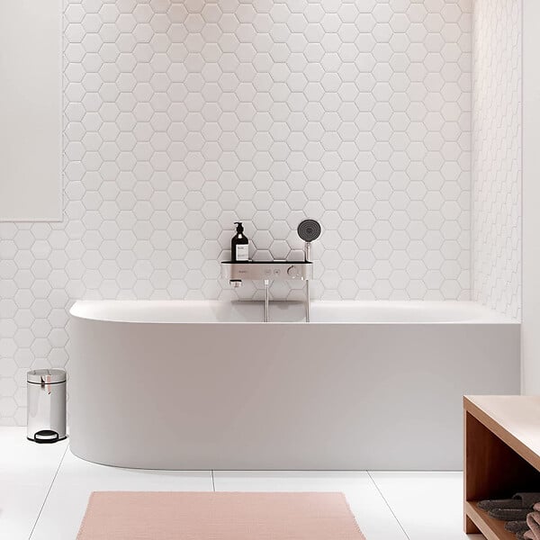 HANSGROHE - Hansgrohe ShowerTablet Select Set Mitigeur Thermostatique douche/bain + Douchette 105mm 3 jets + Flexible douche 160cm + Support mural - large