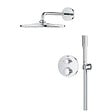 GROHE - Grohe Precision Set de douche encastrée avec mitigeur thermostatique + Douche de tête + Douchette, chrome (G34880000) - vignette