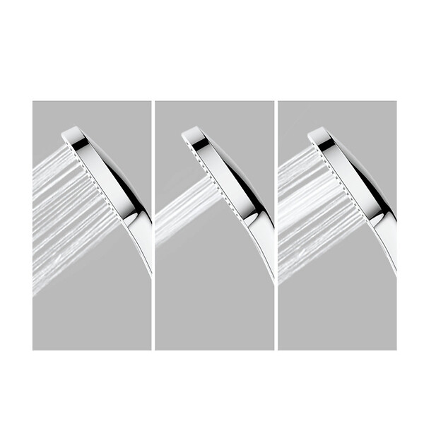 SWISS AQUA TECHNOLOGIES - Swiss Aqua Technologies /Grohe Set de douche avec mitigeur + Douchette 3 jets barre avec curseur + Douche de tête XXL 254 mm Chrome - large