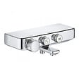 GROHE - Grohe Set bain/douche Mitigeur Grohtherm SmartControl + Douchette Euphoria 1 jet avec support mural, Chrome (34718000-EUPHORIA) - vignette