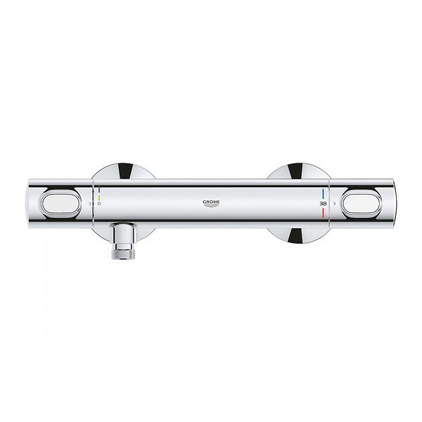 GROHE - Grohe Precision Flow Mitigeur de douche thermostatique, SafeStop, Chrome (34840000) - large
