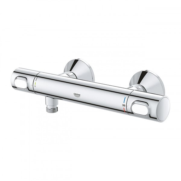 GROHE - Grohe Precision Flow Mitigeur de douche thermostatique, SafeStop, Chrome (34840000) - large