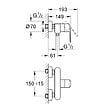 GROHE - Grohe Eurostyle Cosmopolitan Mitigeur monocommande 1/2’’ douche (33590002) - vignette