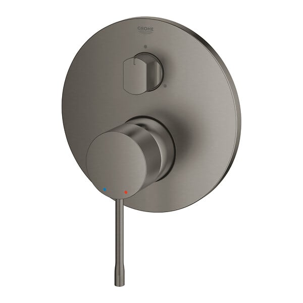 GROHE - Grohe Essence mitigeur monocommande 3 sorties avec inverseur, gris foncé brossé (G24092AL1) - large
