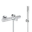 GROHE - Grohe Set bain/douche Mitigeur thermostatique Grohtherm 800 + Douchette stick 1 jet Euphoria Cosmopolitan, Chrome (34772000-Euphoria) - vignette