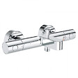 GROHE - Grohe Set bain/douche Mitigeur thermostatique Grohtherm 800 + Douchette stick 1 jet Euphoria Cosmopolitan, Chrome (34772000-Euphoria) - vignette