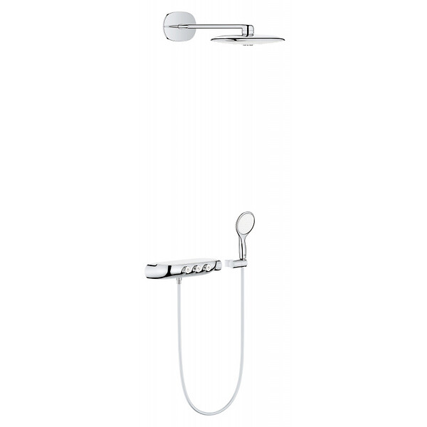 GROHE - RAINSHOWER - System SmartControl 360 DUO Combi système de douche avec thermostat, montage mural/encastré (26443LS0) - large