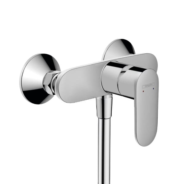 HANSGROHE - Hansgrohe Vernis Blend Set Mitigeur de douche + Douchette à main XXL 105mm 3 jets + Flexible de douche 125cm, support mural - large