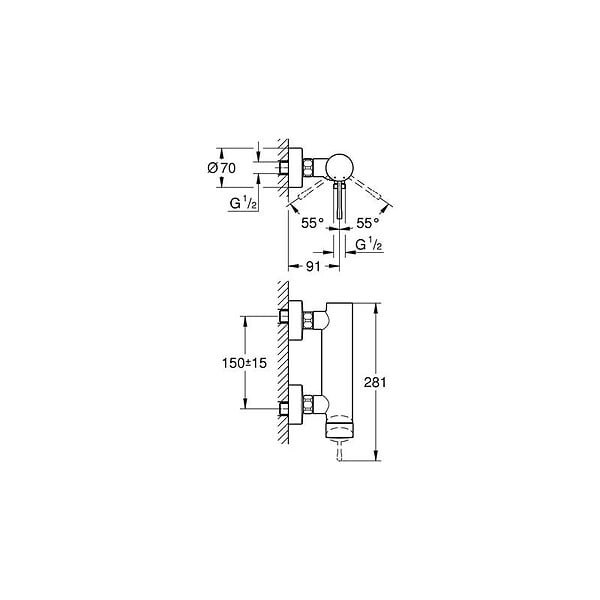 GROHE - Grohe Essence Mitigeur monocommande Douche (33636DL1) - large