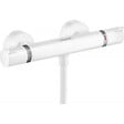HANSGROHE - Hansgrohe Set de douche Mitigeur Comfort + Barre de douche Unica 65cm + Douchette 3 jets Raindance 120 Select E, Blanc mat - vignette