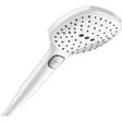 HANSGROHE - Hansgrohe Set de douche Mitigeur Comfort + Barre de douche Unica 65cm + Douchette 3 jets Raindance 120 Select E, Blanc mat - vignette