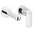 GROHE - Eurosmart Cosmopolitan Set Mitigeur de lavabo encastré mural Chrome Taille S + Corps d'encastrement (19381000-SET) - vignette