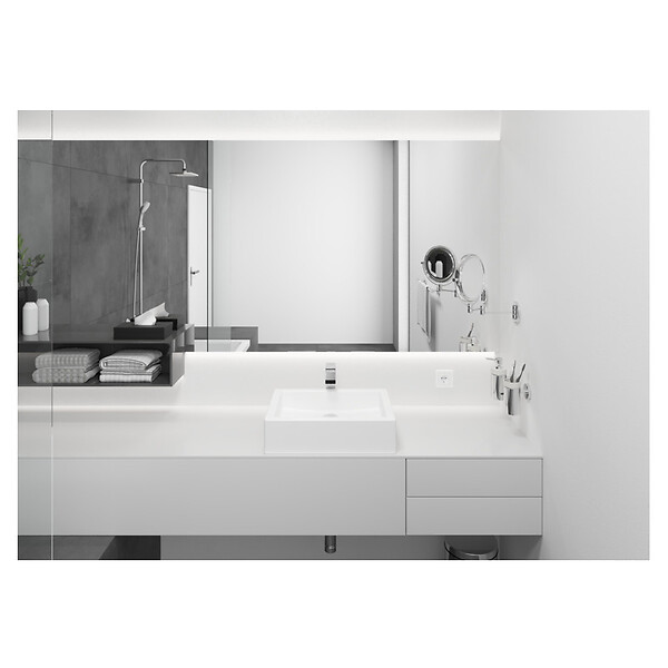 HANSGROHE - Hansgrohe Vernis Shape Mitigeur de lavabo ComfortZone 190 avec cartouche céramique, Chrome (71591000) - large