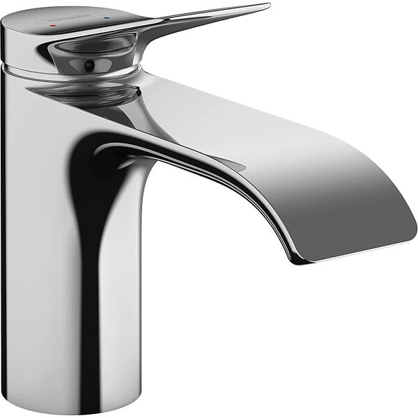 HANSGROHE - Vivenis Mitigeur de lavabo 80 avec tirette et vidage, bec cascade, chrome (75010000) - large
