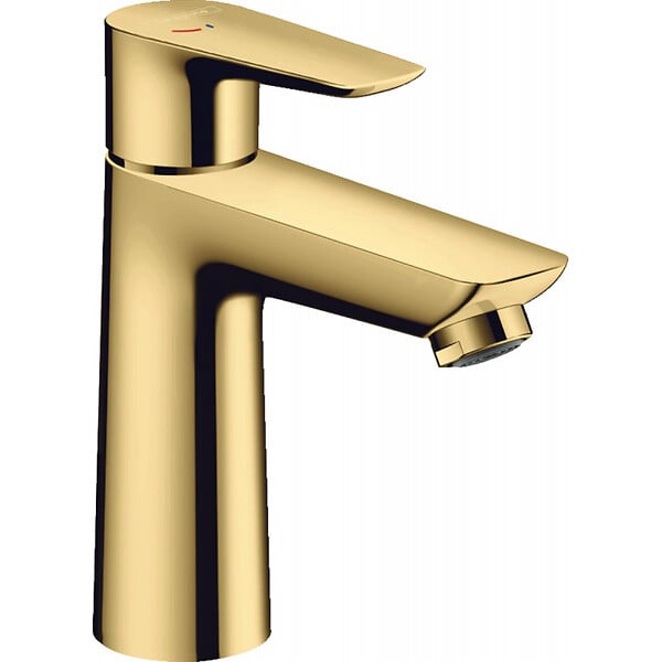 HANSGROHE - Talis E Mitigeur de lavabo 110 CoolStart sans tirette ni vidage, Aspect Doré poli (71714990) - large
