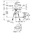 GROHE - Grohe Europlus Mitigeur monocommande 1/2" Lavabo Taille S (33155002) - vignette