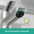 HANSGROHE - Hansgrohe Logis Mitigeur de lavabo XL avec ComfortZone 240, sans tirette ni vidage, Chrome (71258000) - vignette