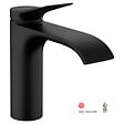HANSGROHE - Hansgrohe Vivenis Mitigeur de lavabo 110 sans tirette ni vidage, bec cascade, noir mat (75022670) - vignette
