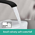 HANSGROHE - Hansgrohe Vivenis Mitigeur de lavabo 110 sans tirette ni vidage, bec cascade, noir mat (75022670) - vignette