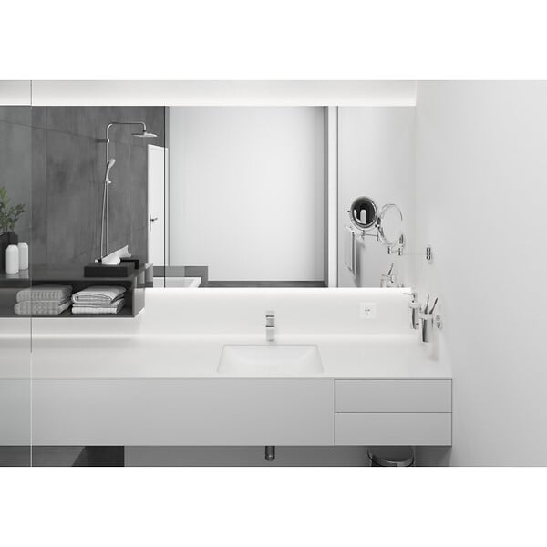 HANSGROHE - Vernis Shape Mitigeur de lavabo ComfortZone 100 avec cartouche céramique, Chrome (71569000) - large