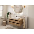 HANSGROHE - Hansgrohe Vernis Blend Mitigeur de lavabo 70, avec tirette et vidage synthétique, Noir mat (71550670) - vignette