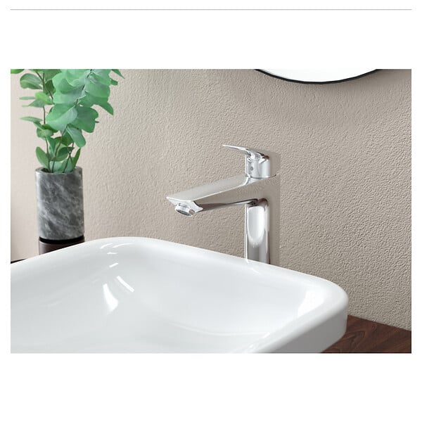 HANSGROHE - Hansgrohe Logis 190 Mitigeur lavabo, avec tirette et vidage synthétique, chromé (71090000) - large