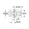 GROHE - Costa L façade pour robinet d'arrêt encastré, chrome (G19855001) - vignette