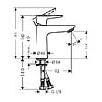 HANSGROHE - Talis E 110 Lot de 2 mitigeurs de lavabo CoolStart sans tirette ni vidage (71714000-DUO) - vignette