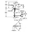 GROHE - Lineare, mitigeur monocommande 1/2" lavabo taille XS, Hard Graphite brossé (32109AL1) - vignette
