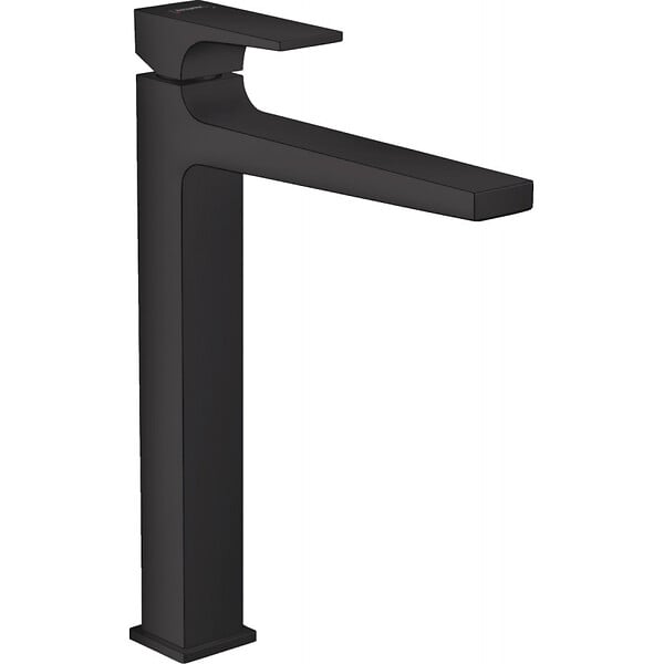 HANSGROHE - Hansgrohe Metropol Mitigeur de lavabo 260 poignée manette, bonde Push-Open, Noir mat (32512670) - large