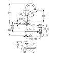 GROHE - Swift Mitigeur monocommande de lavabo, taille L (24330001) - vignette